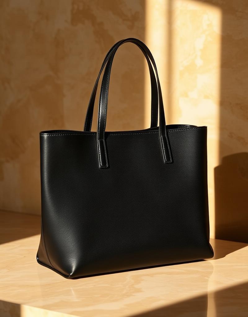 Structured calfskin tote