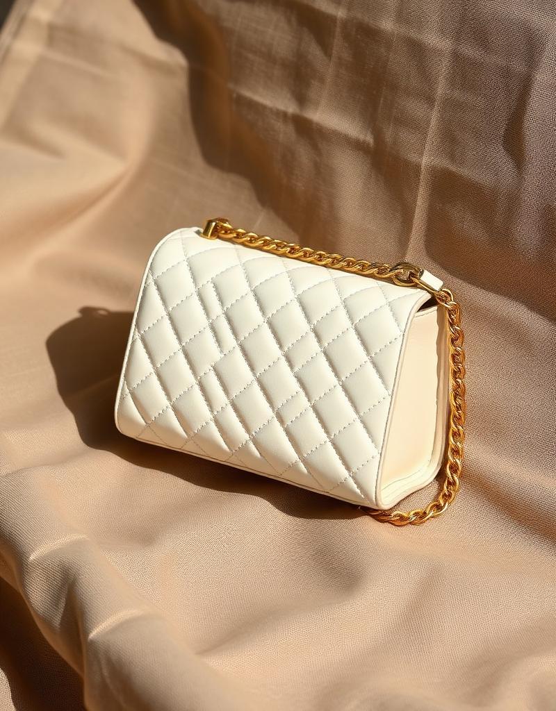 Quilted lambskin shoulder bag