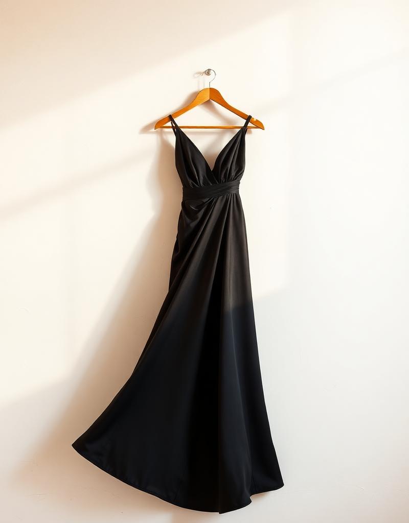Bias-cut silk gown