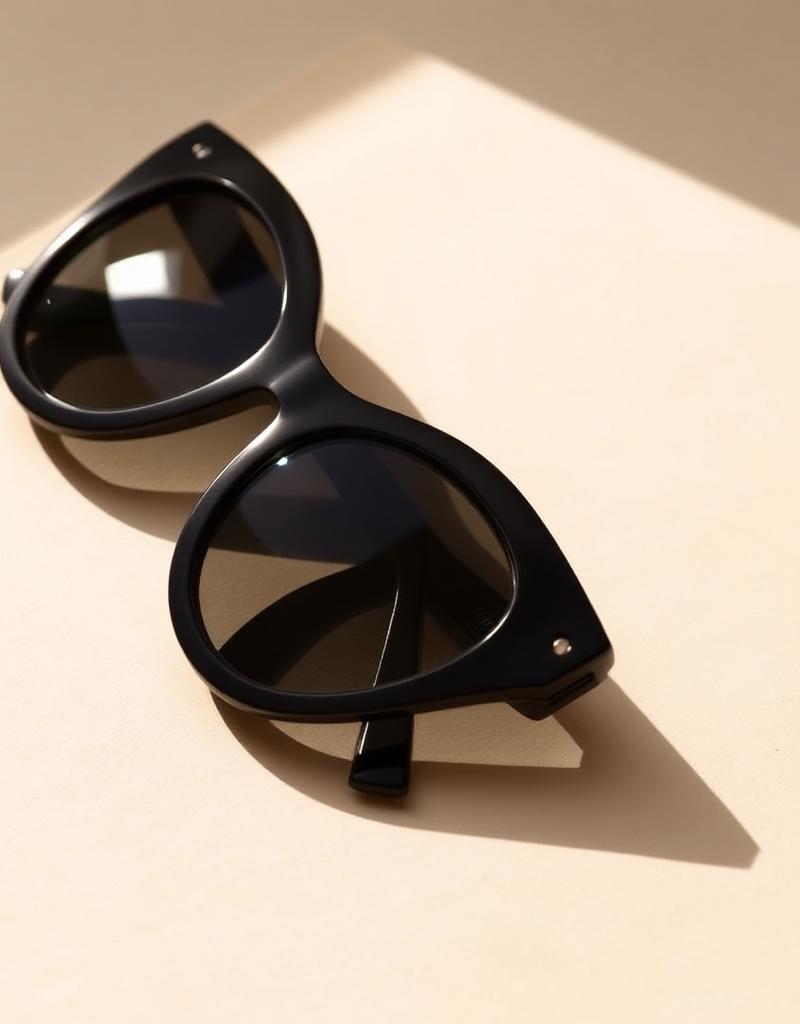Acetate cat-eye sunglasses